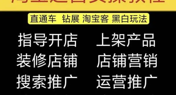 2023淘宝开店教程0基础到高级全套视频网店电商运营培训教学课程（2月更新）